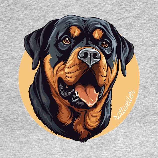 Rotweiler Rottie Dog Breed Cursive Graphic by PoliticalBabes